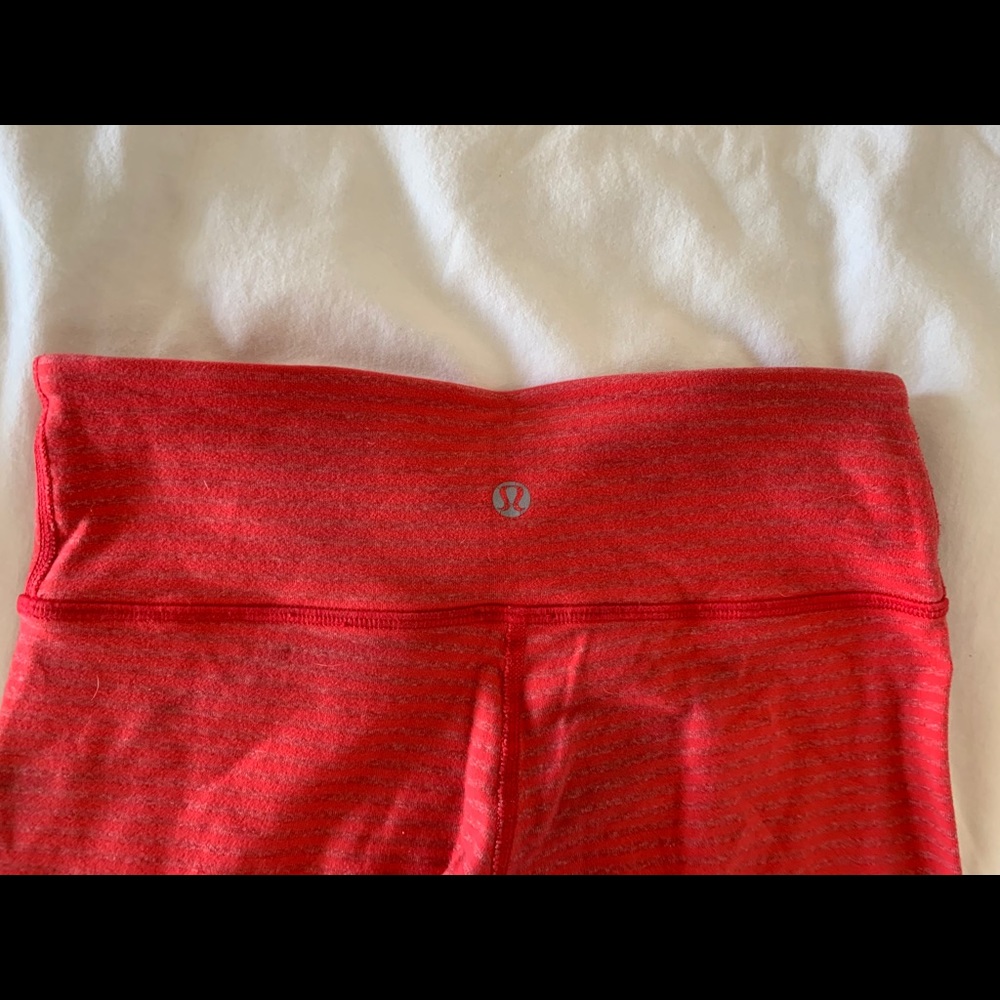 Red lululemon leggings